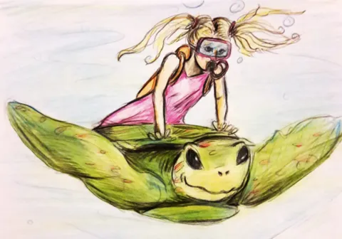 "Ocean Adventures with Millie and Sam" created by students Danielle Newman, Clayton Parnell, Parinia Patel, Devon Robinson, and John Thompson.