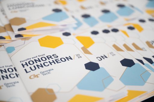 Front of program from the  2026 Faculty and Staff Honors Luncheon